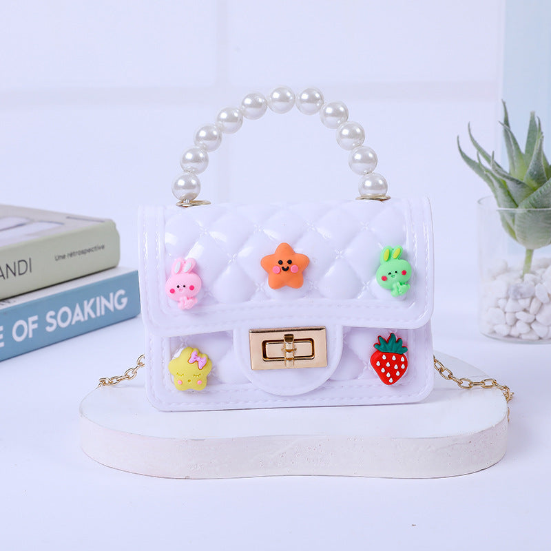 Beautiful Handmade Patch Mini Pearl Gel Handbags
