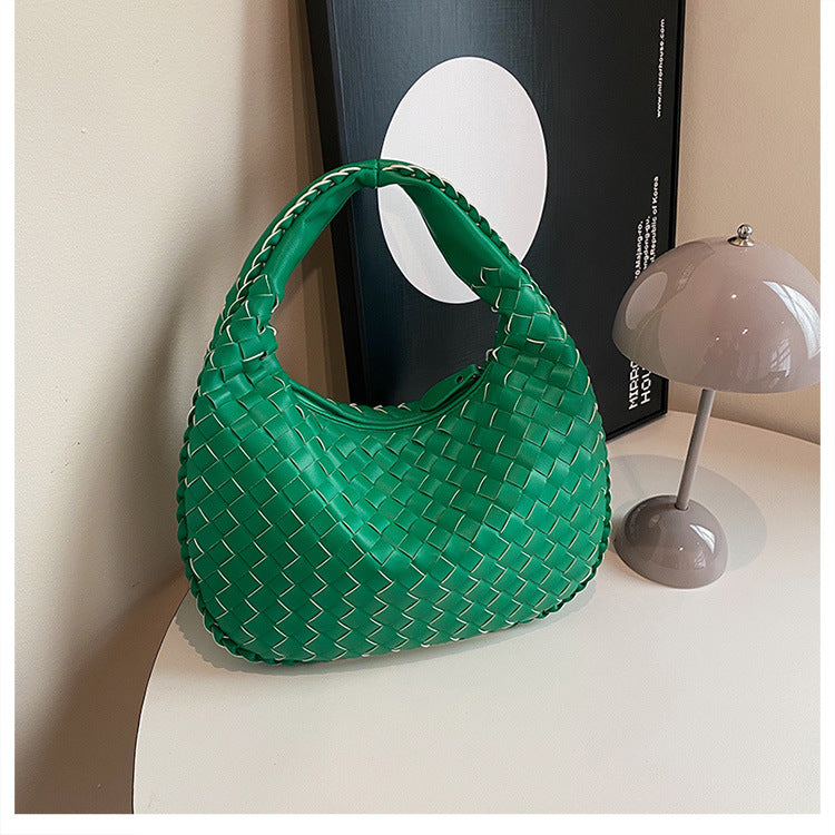 Women's French Texture Woven Elegant Underarm Niche Bags
