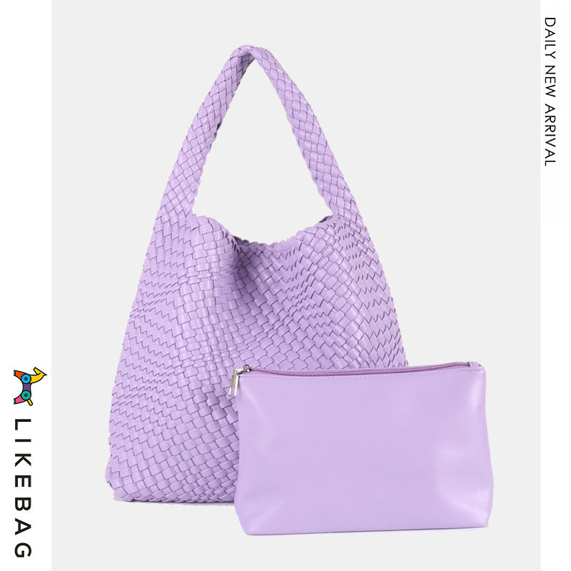 Women's Handmade Woven Fashion Trend Large Capacity Shoulder Bags