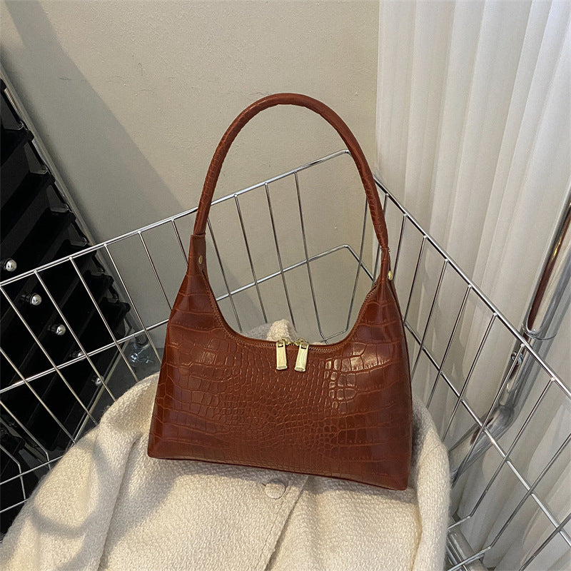 Women's Fashion Minimalism Texture Underarm Popular Today Shoulder Bags