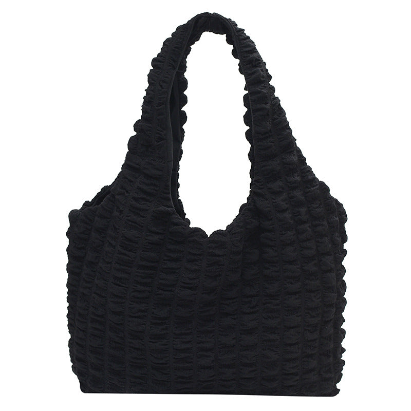 Women's Fashionable Cloud Puff Flower Summer Canvas Bags