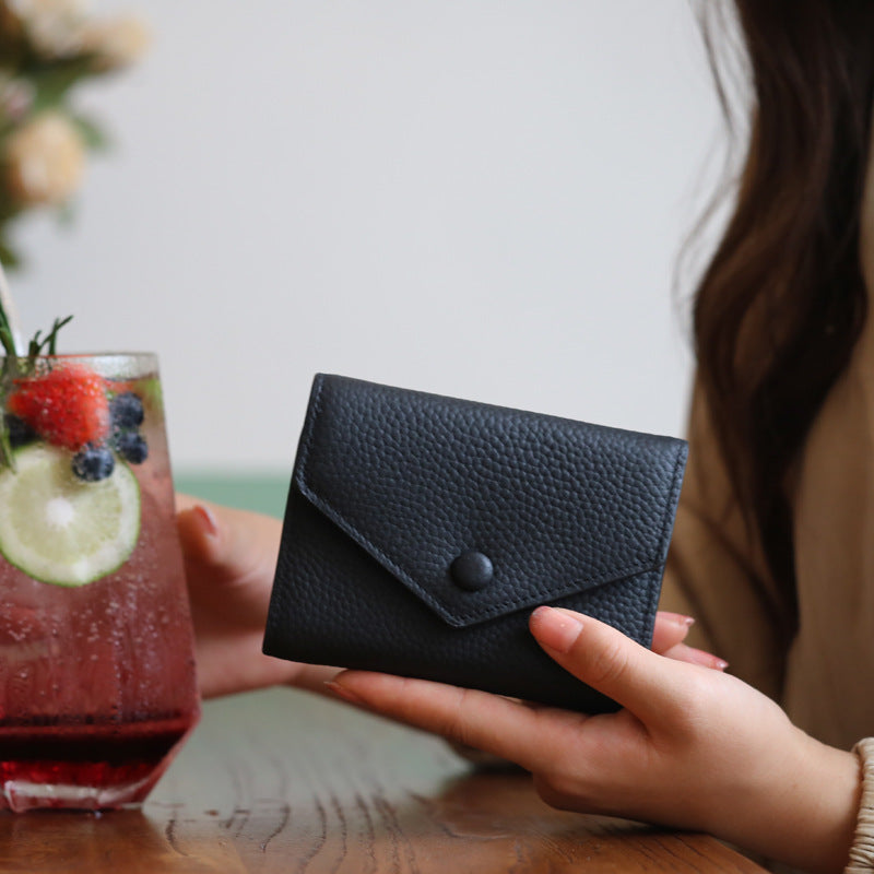 Women's Genuine Leather One-piece Advanced Sense Ladies Wallets