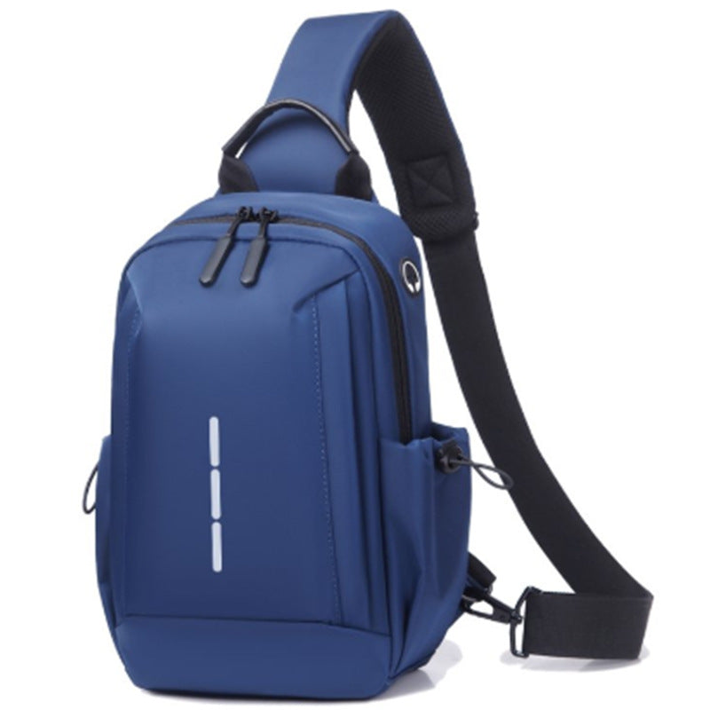 Men's Lightweight Fashion Waterproof Commuter Large Capacity Men's Chest Bags