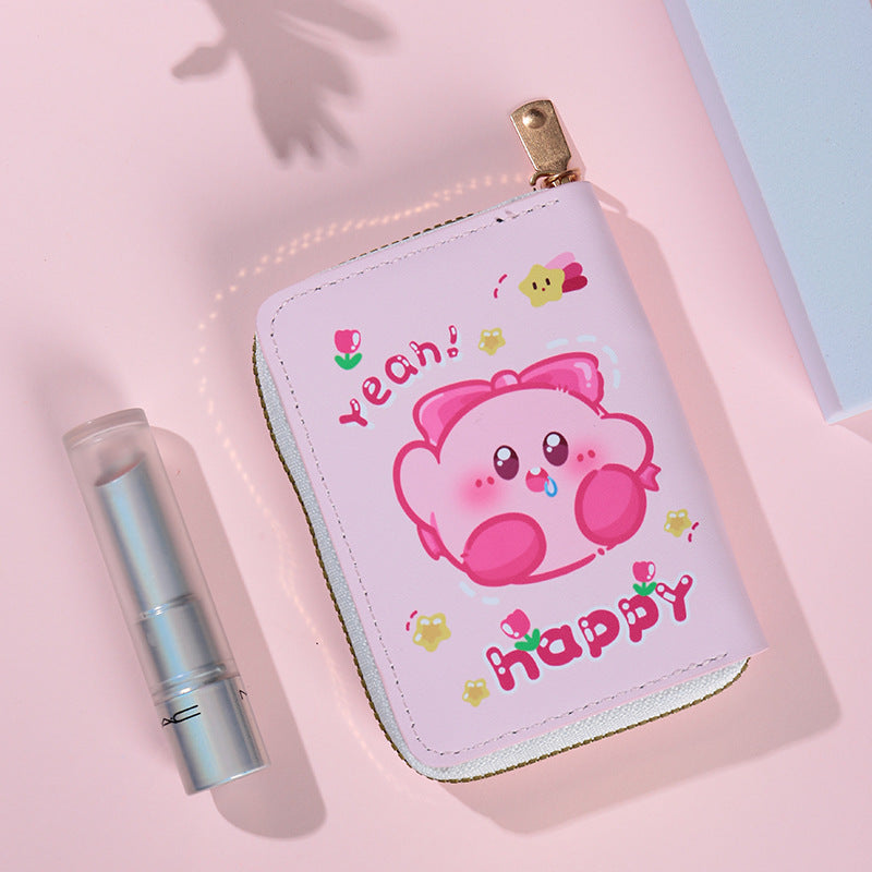 Cartoon Zipper Large Capacity Credit Cover Card Holder