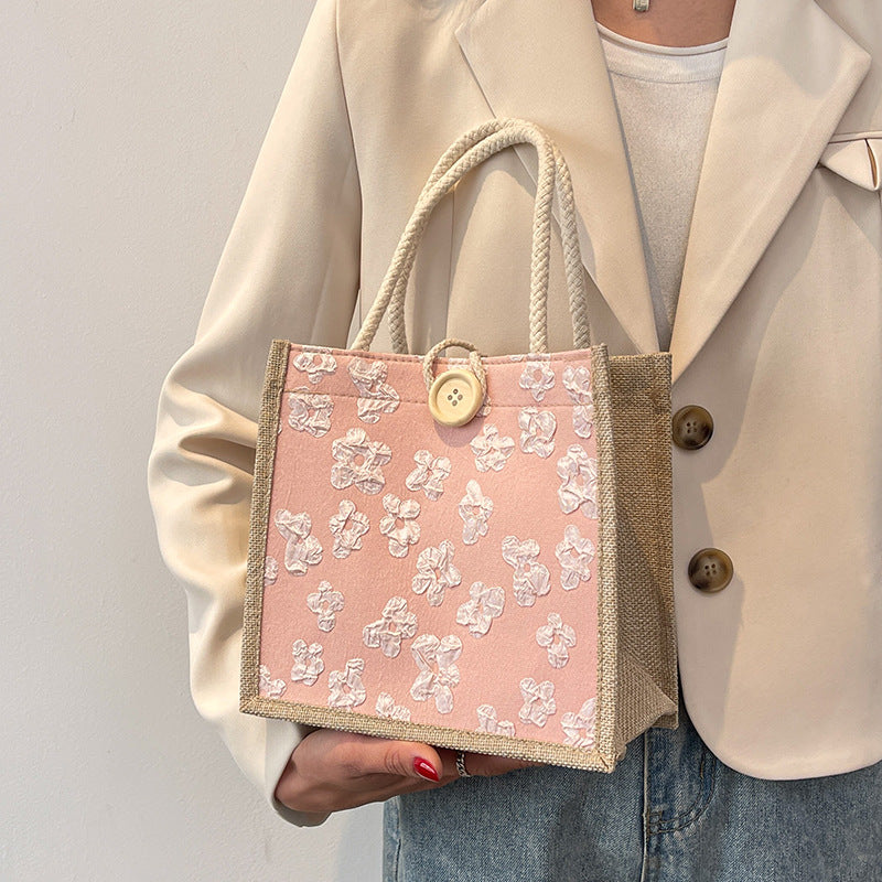Women's Portable Lunch Box Outing Mummy Hand Handbags