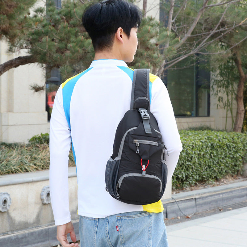 Men's Lightweight Trend Multicolor Mobile Multifunctional Cashier Men's Chest Bags