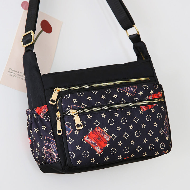 Women's Fashion Nylon Cloth Mummy Canvas Stall Shoulder Bags