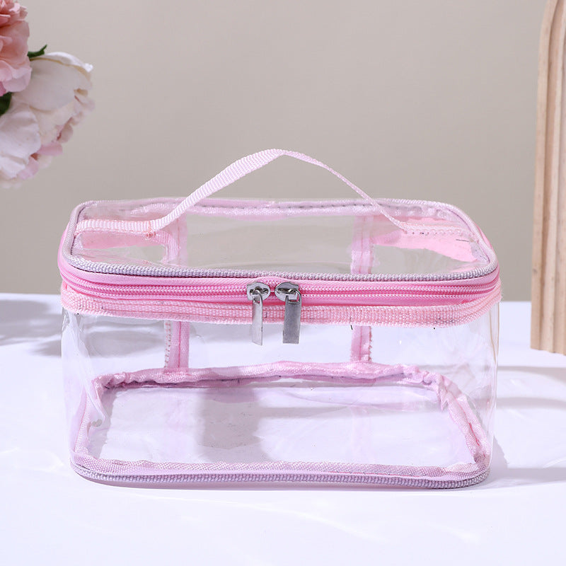 Classic Transparent Hand Storage Wash Cosmetics Bags