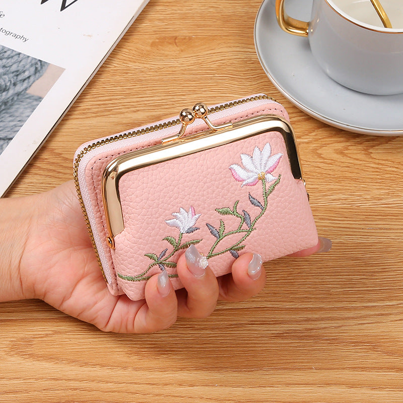 Women's Mini Fashion Large Capacity Expanding Coin Purses