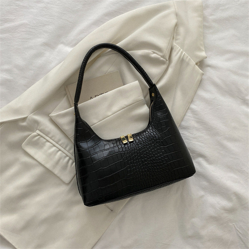 Women's Fashion Minimalism Texture Underarm Popular Today Shoulder Bags