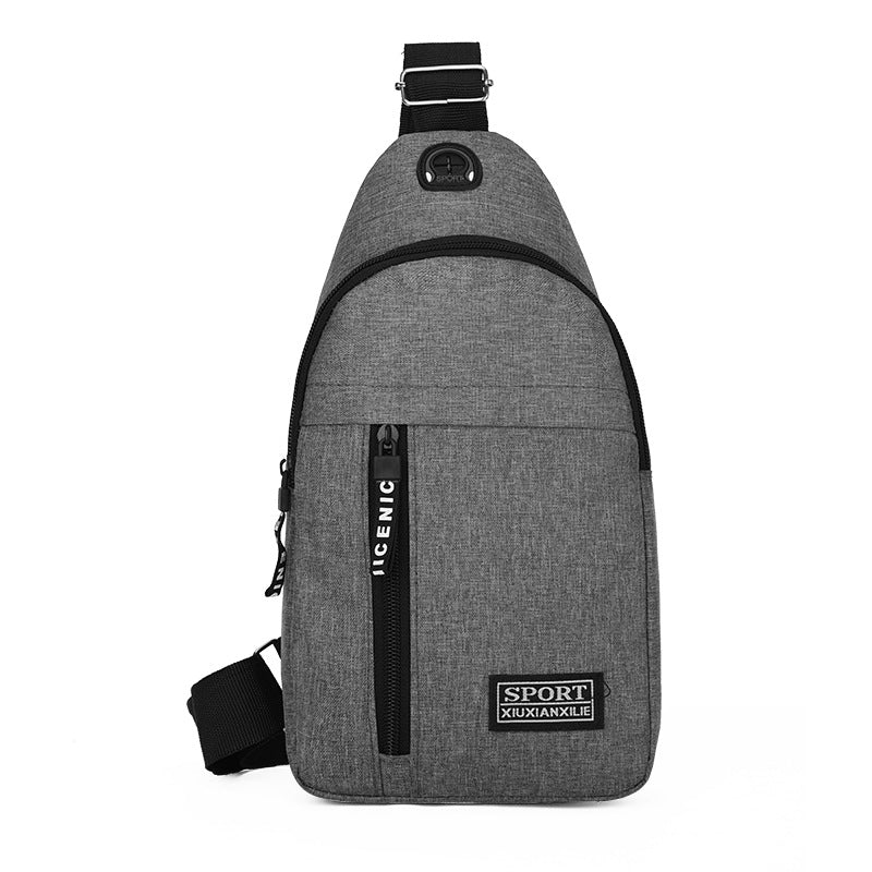 Men's Stylish Trendy Fashionable Headset Business Men's Chest Bags