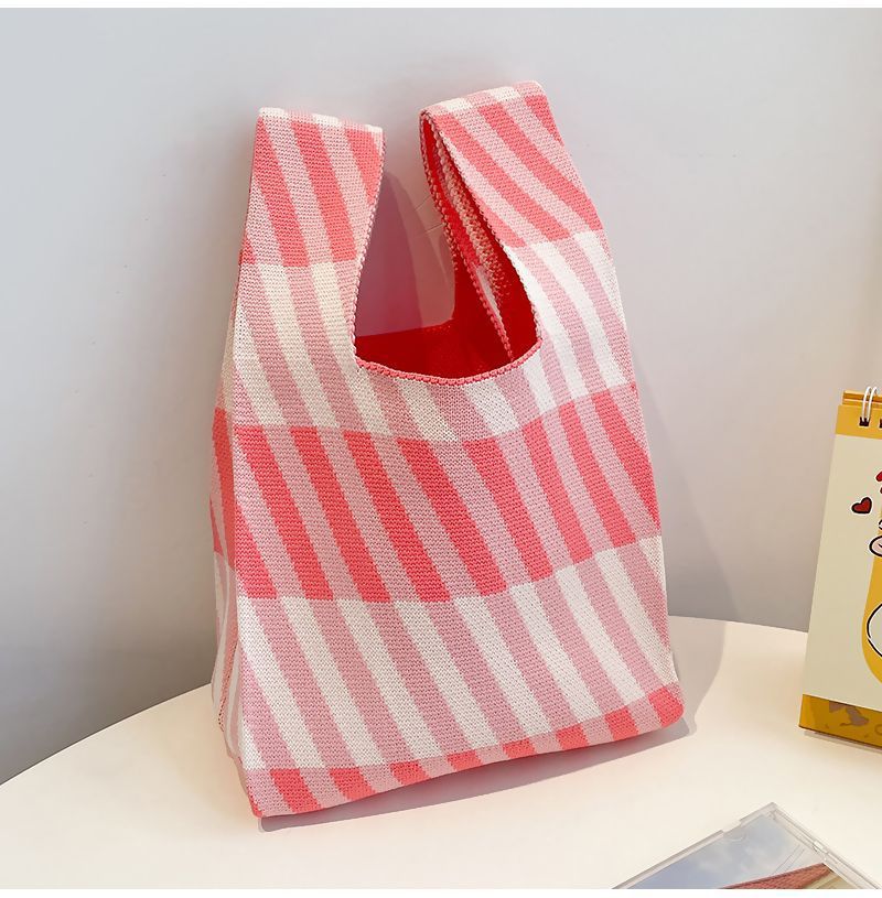 Korean Style Woolen Yarn Fashion Simple Handbags