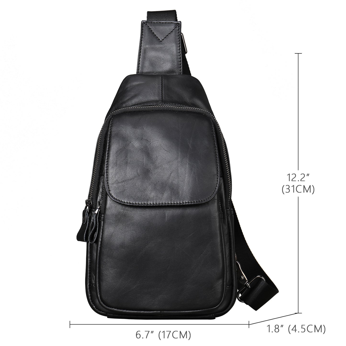 Men's Fashion Leather First Layer Cowhide Business Bags