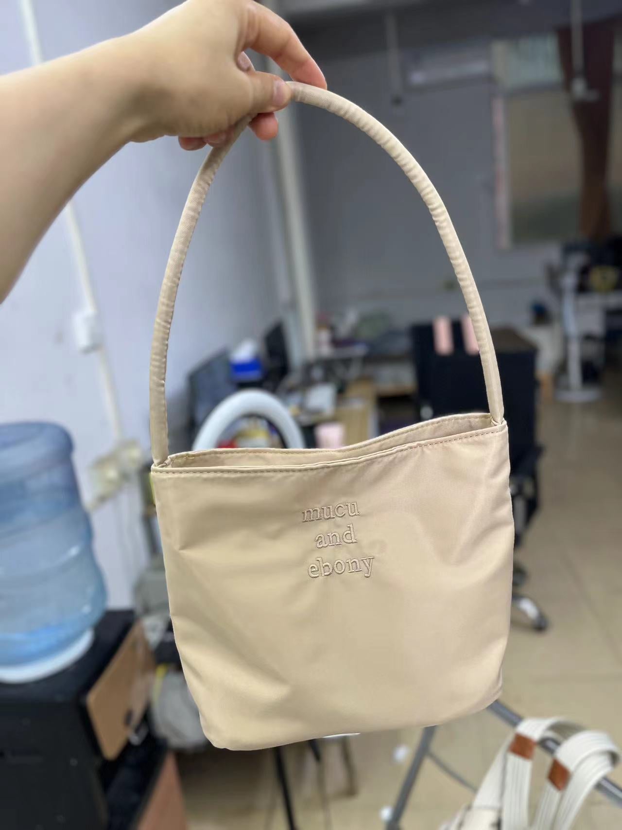 Women's Minority Fashion Commuter Embroidered Nylon Underarm Handbags