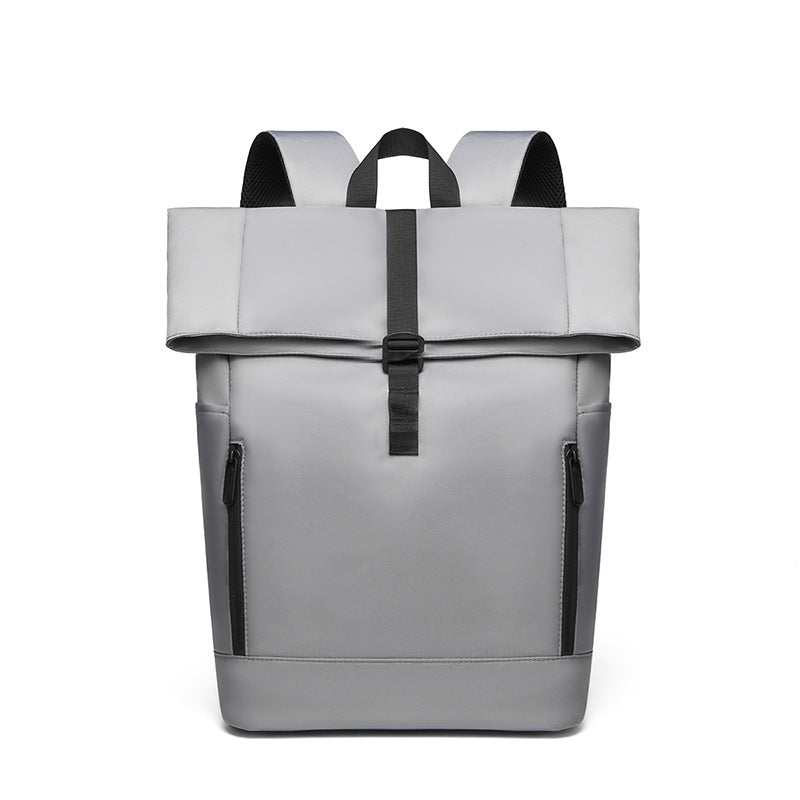 Men's Curved Edge Business Leisure Roll Top Backpacks