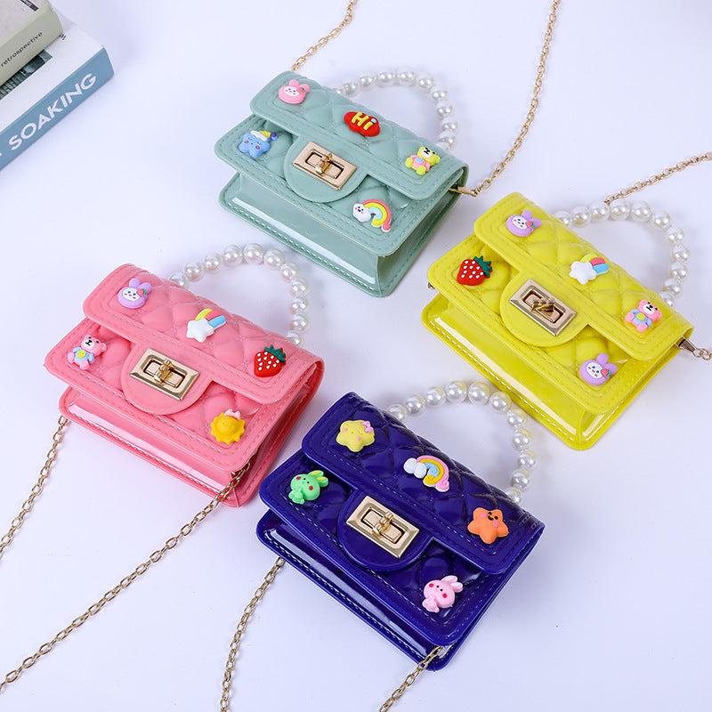 Beautiful Handmade Patch Mini Pearl Gel Handbags