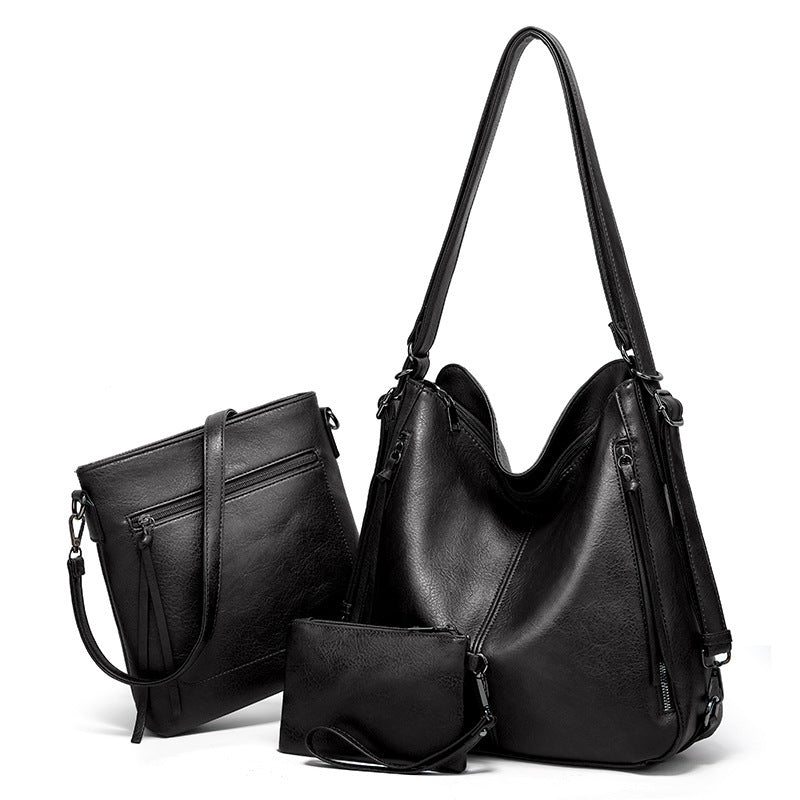 Durable Women's Large Capacity Three-piece Vintage Backpacks