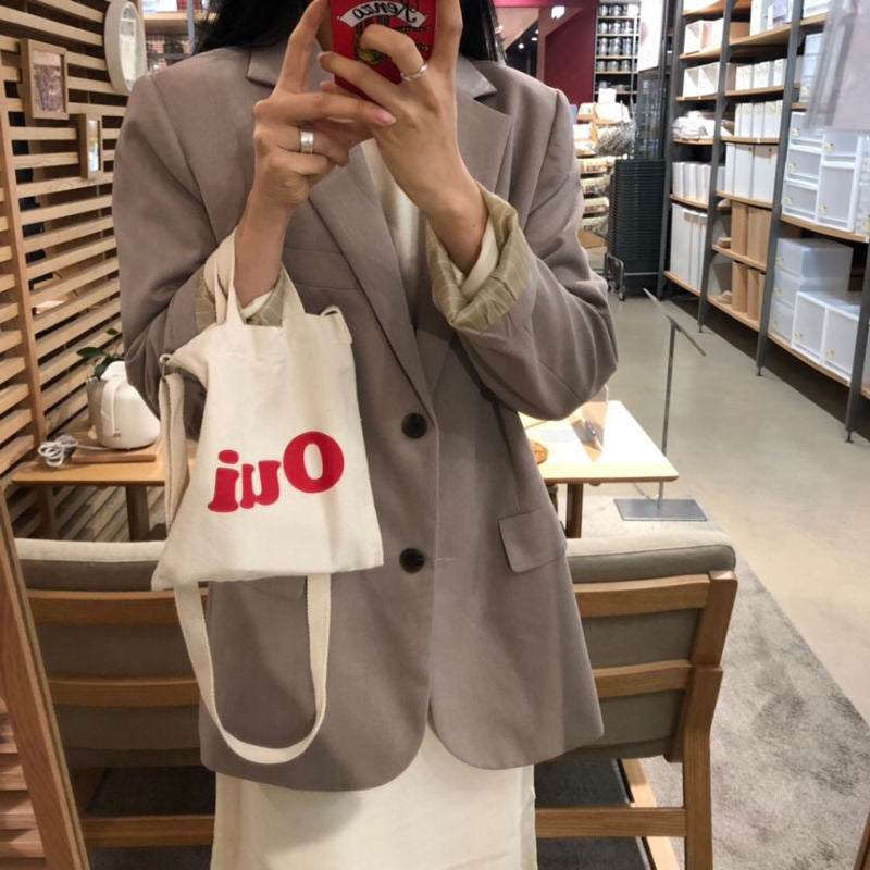 Women's Canvas Female Korean Style Fashion Printing Crossbody Bags