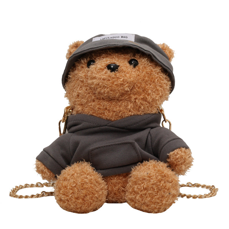 Plush Dressing Bear Maiden Fresh Sweet Shoulder Bags