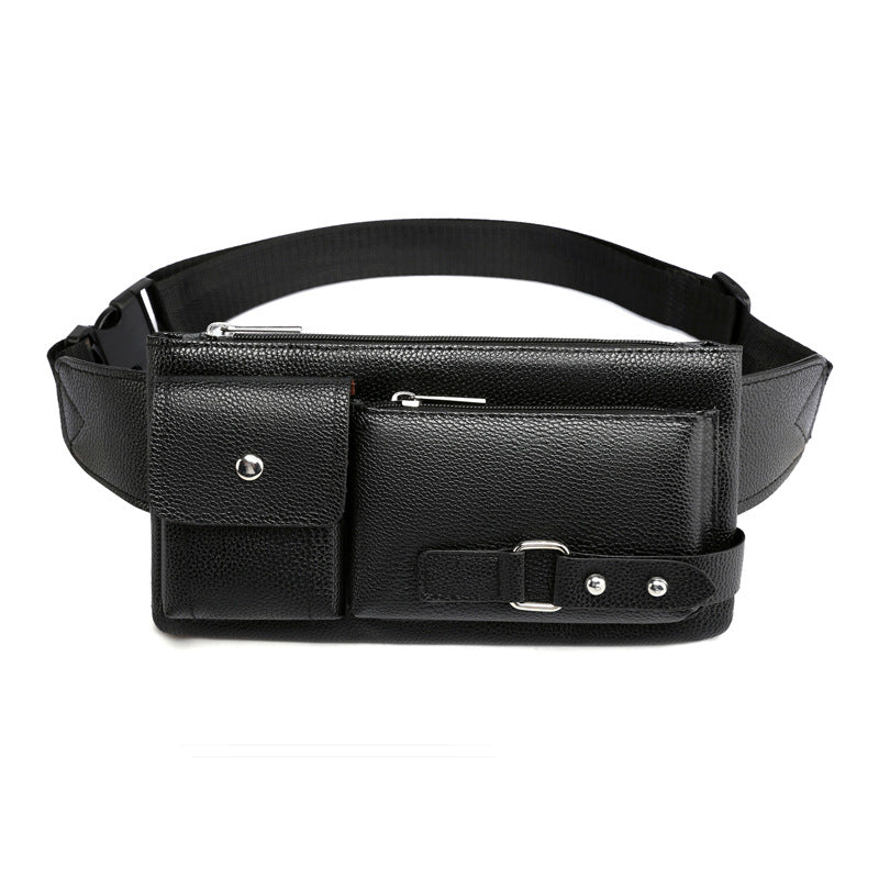 Men's Business Cross Body Waterproof Leather Men's Chest Bags