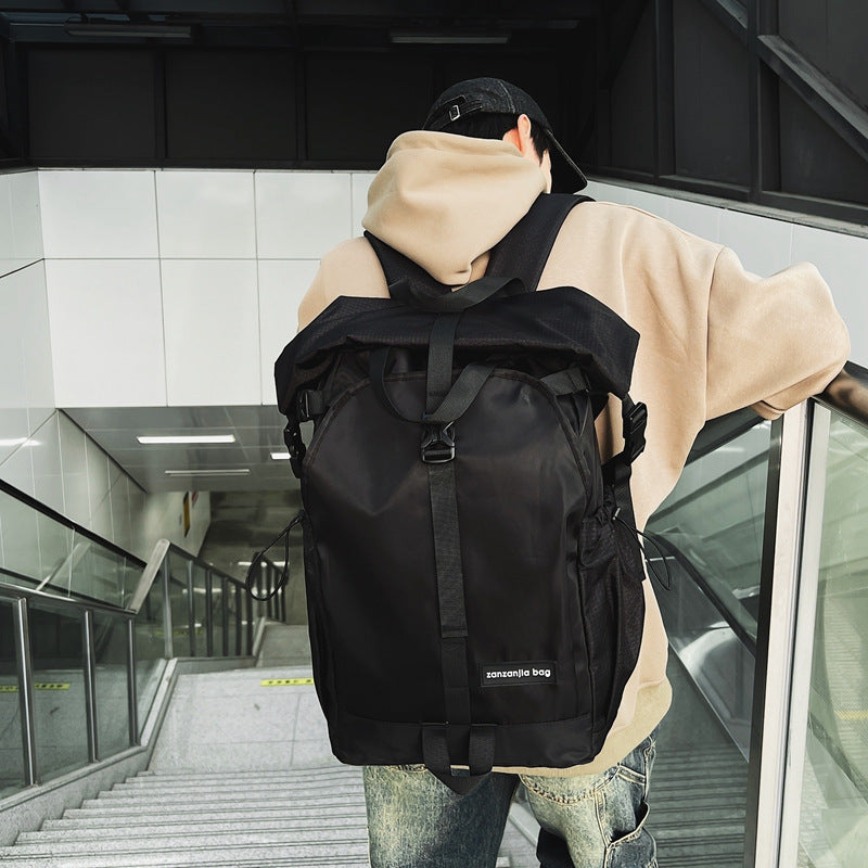 Women's & Men's & Cool Motorcycle Commuter Large Capacity Backpacks