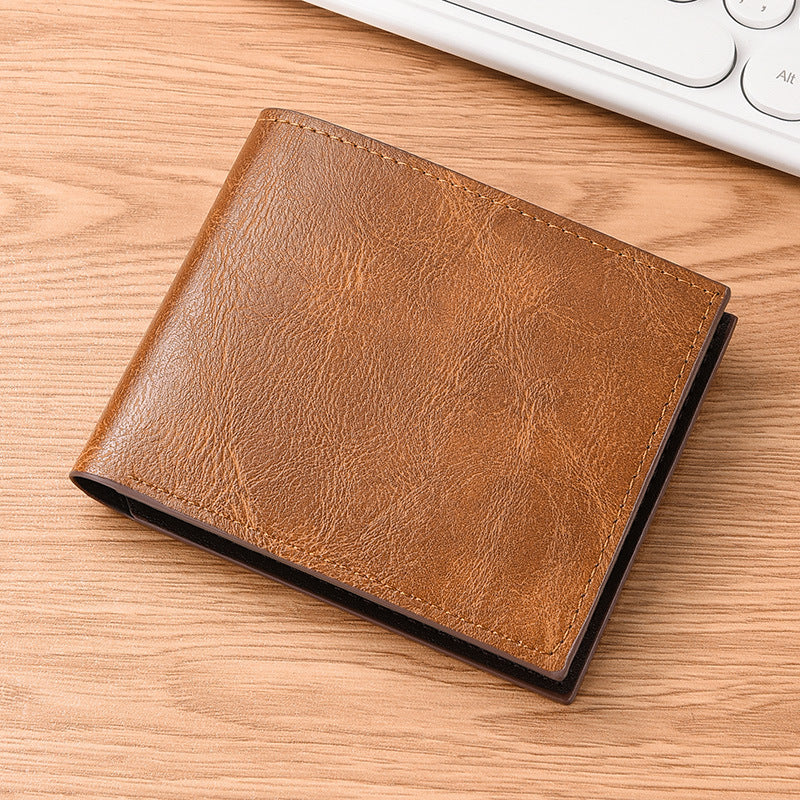 Comfortable Men's Horizontal Short Retro None Men's Wallet