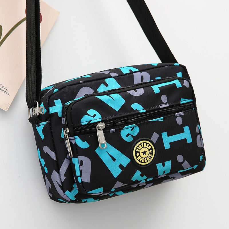 Women's Stall Flower Cloth Oxford Practical Canvas Crossbody Bags