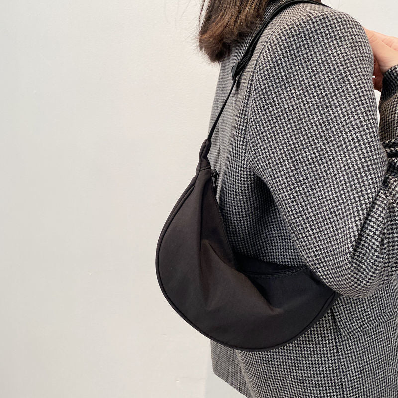 Women's Nylon Fashionable Dumpling Lightweight Underarm Shoulder Bags