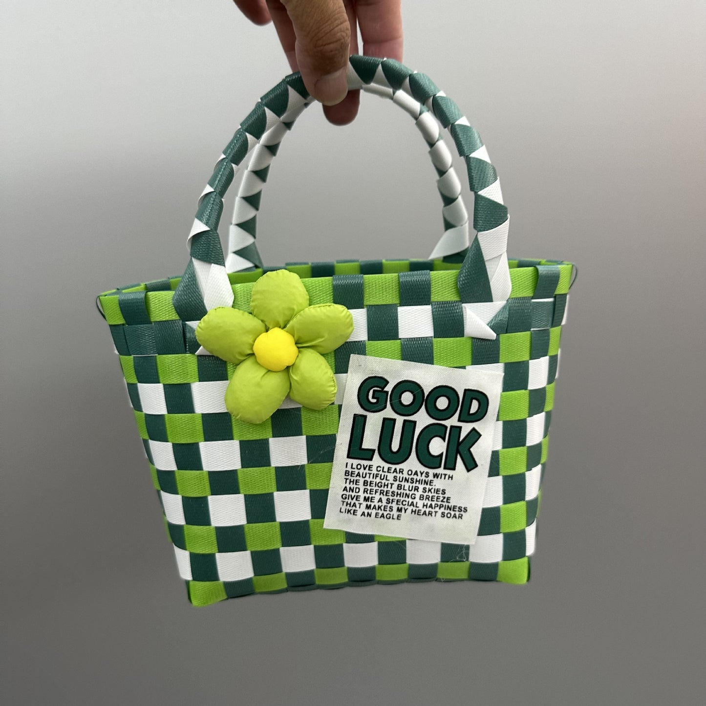 Woven Vegetable Basket With Hand Gift Handbags