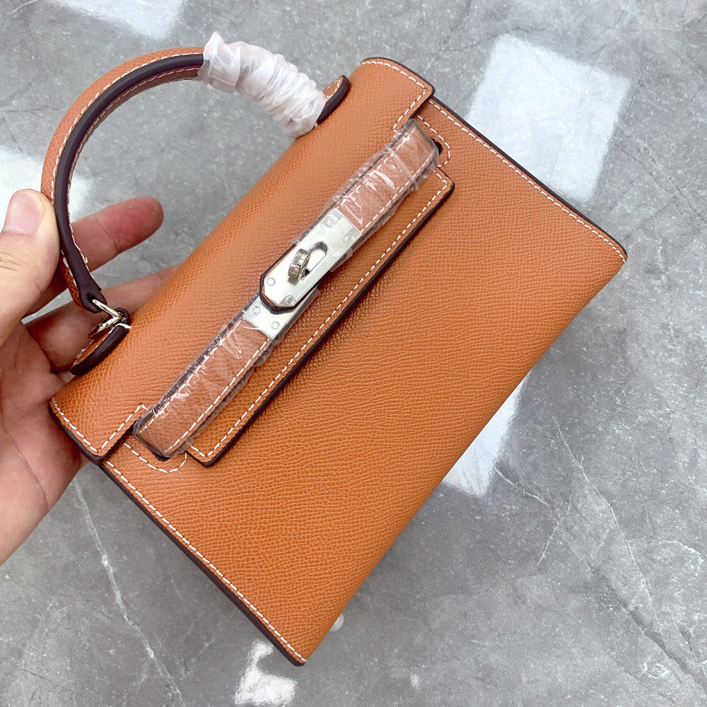 Women's Trendy Genuine Leather Fashionable Kelly Handbags