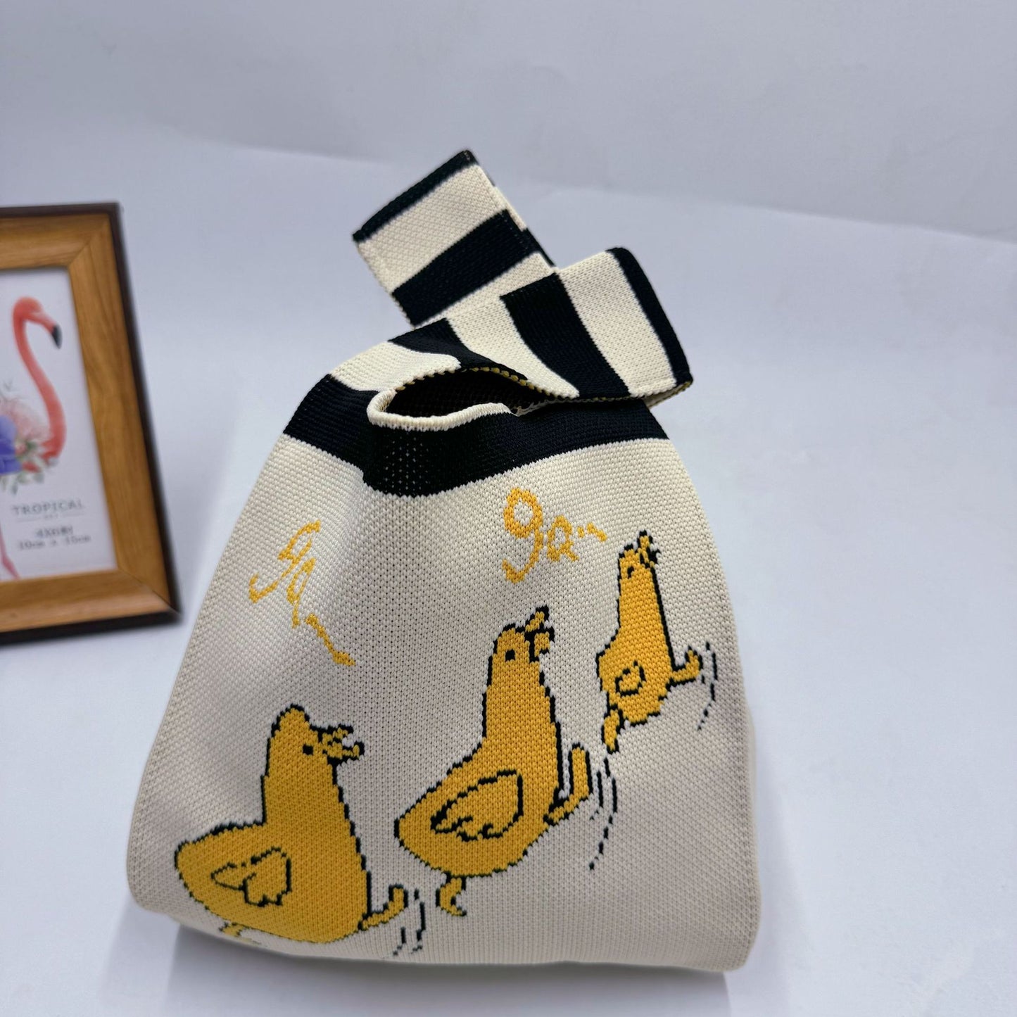Women's Wool Version Hand Carrying Box Handbags