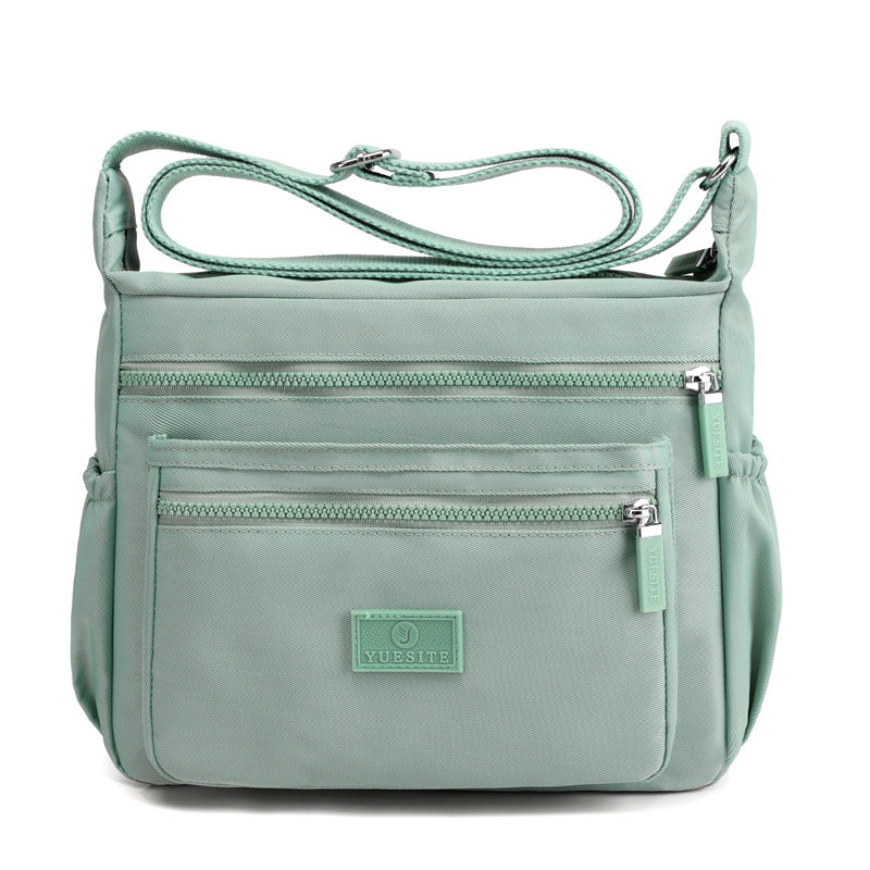 Women's Large Capacity Shopping Commuter Trendy Waterproof Nylon Cloth Shoulder Bags