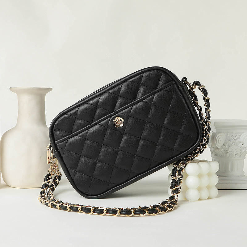 Women's & Men's Creative Trendy Diamond Plaid Chain Crossbody Bags