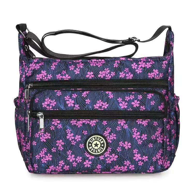 Women's Oxford Stall Large Capacity Leisure Flower Crossbody Bags