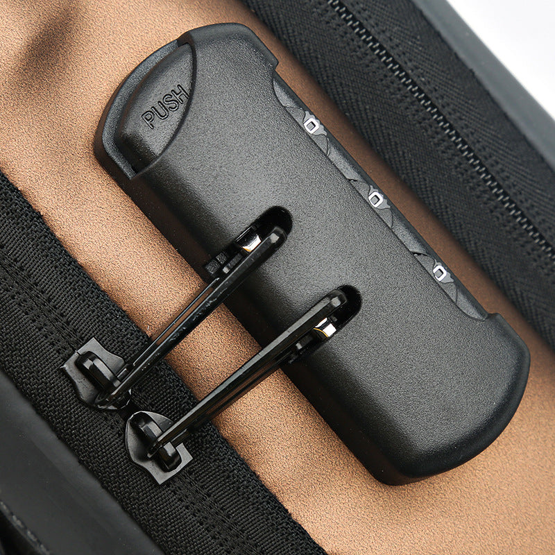 Men's Motorcycle Password Fashion Leisure Multifunctional Business Men's Chest Bags