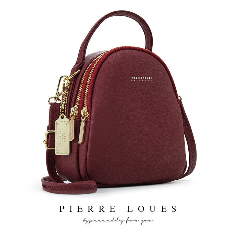 Women's Pierre Korean Style Solid Color Simple Backpacks