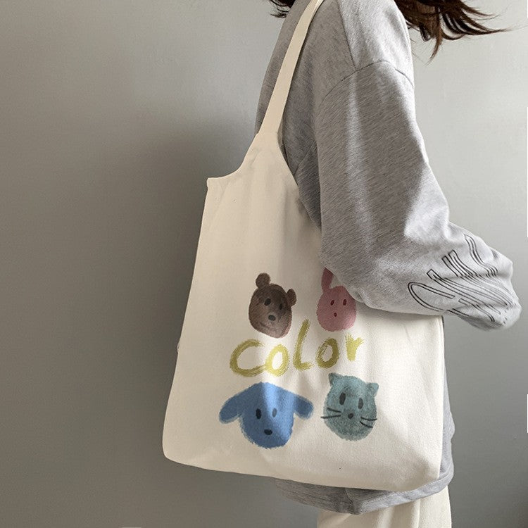 Female Fruit Orange Artistic College Simple Portable Shoulder Bags