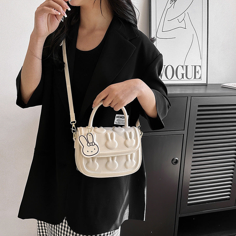 Handmade Self-made Woven Material Kit Rabbit Crossbody Bags