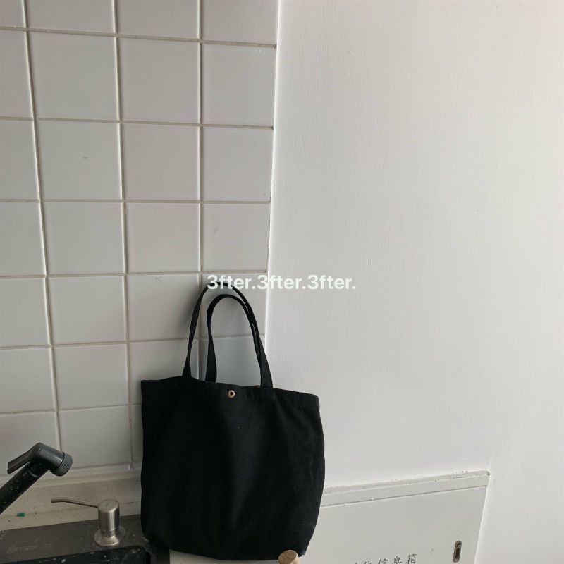 Versatile Women's Portable Color Canvas Reticule Handbags