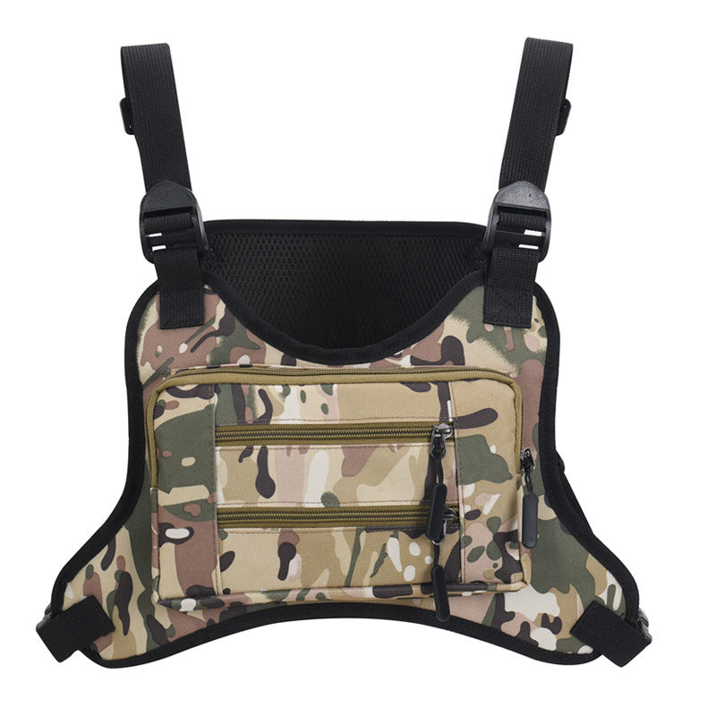Men's Riding Vest Camouflage Gymnastic Valise Men's Chest Bags