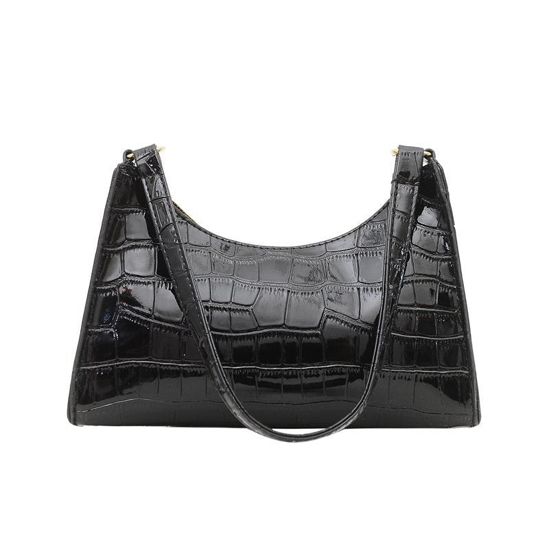 Women's Fashionable Stone Pattern Texture Western Style Leisure Bags