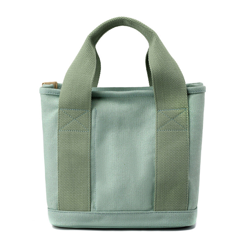 Zipper Niche Lady Portable Thickened Canvas Handbags