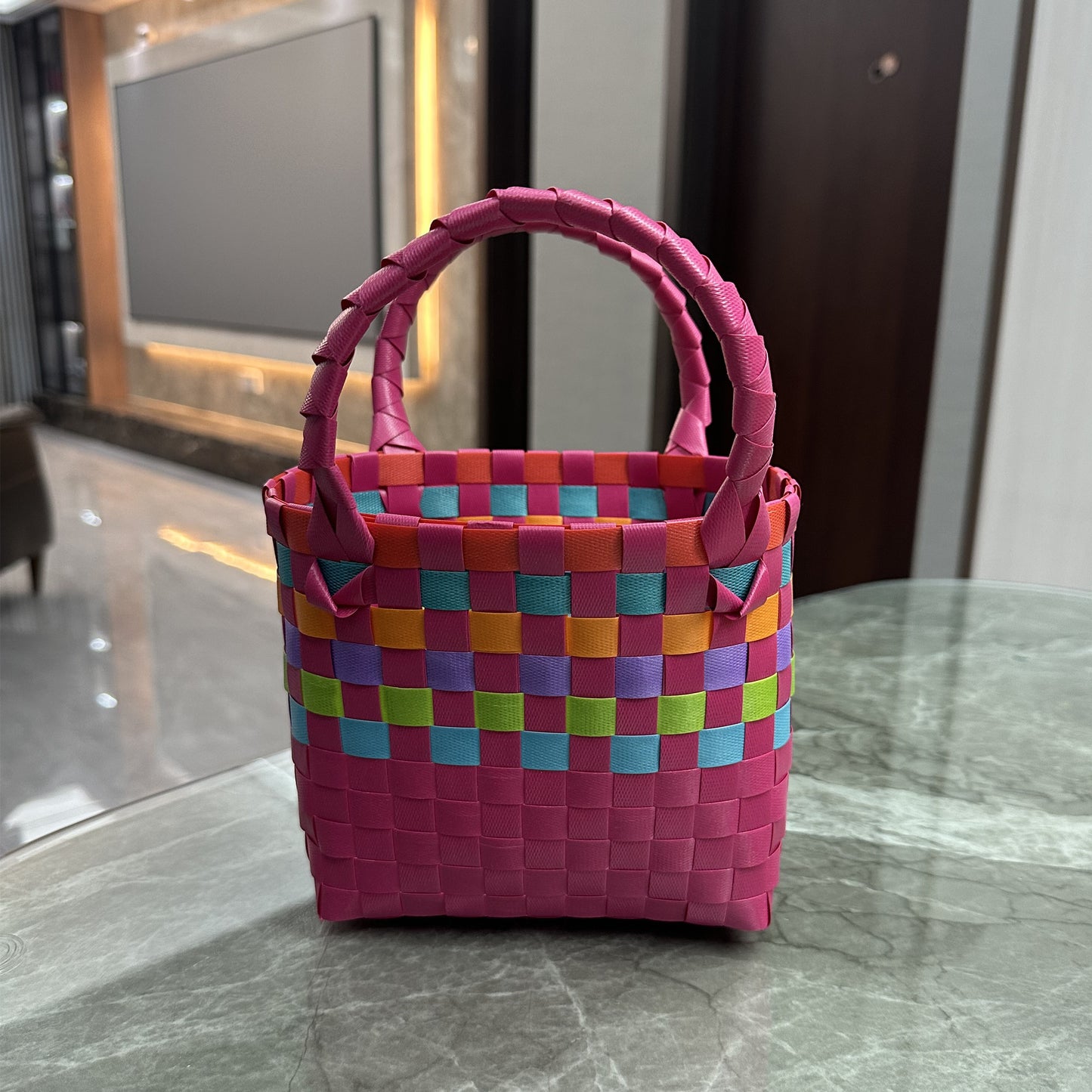 Women's & Children's & Plastic Woven Gift Basket Handbags
