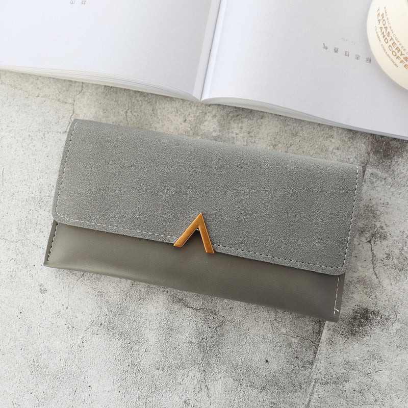 Women's Long Clutch Solid Color Simple Zipper Ladies Wallets