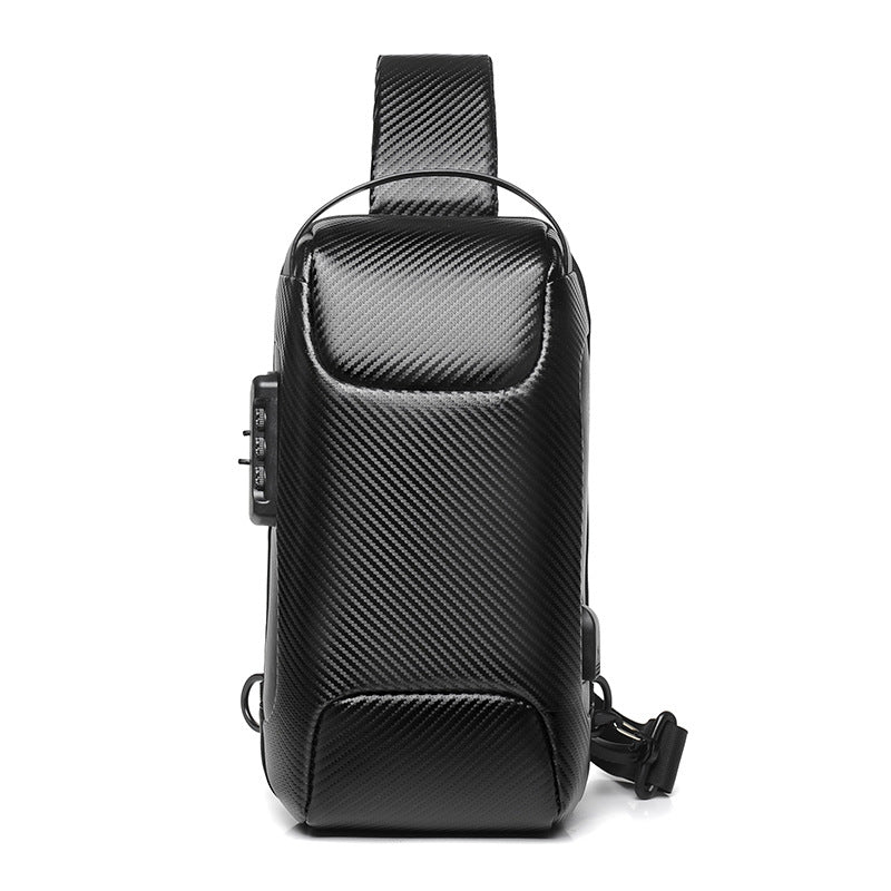 Men's Motorcycle Oxford Cloth Carbon Fiber Men's Chest Bags