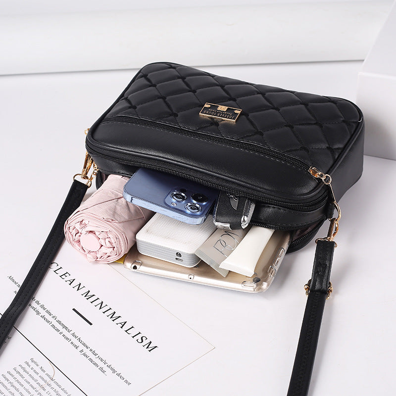Women's Winter Korean Fashion Diamond Pattern Bags
