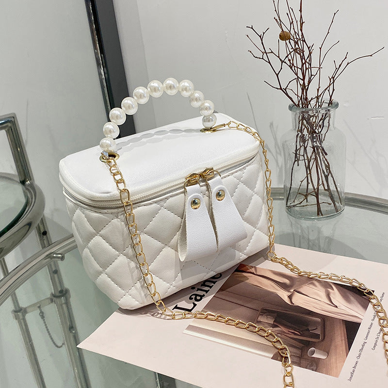 Women's Versatile Design High-grade Pearl Good-looking Handbags