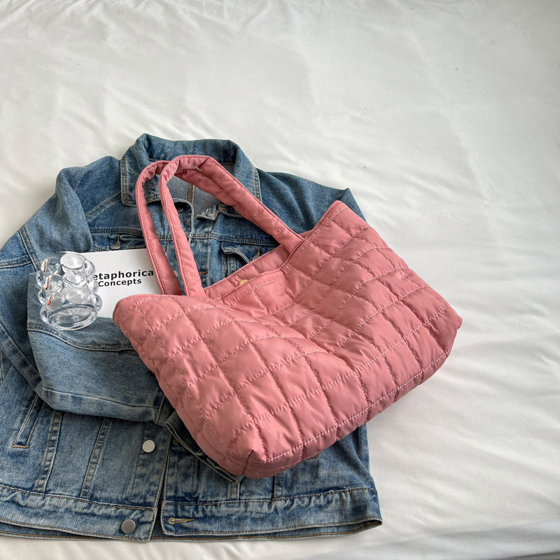 Women's Cotton Jacket Large Capacity Down Underarm Shoulder Bags