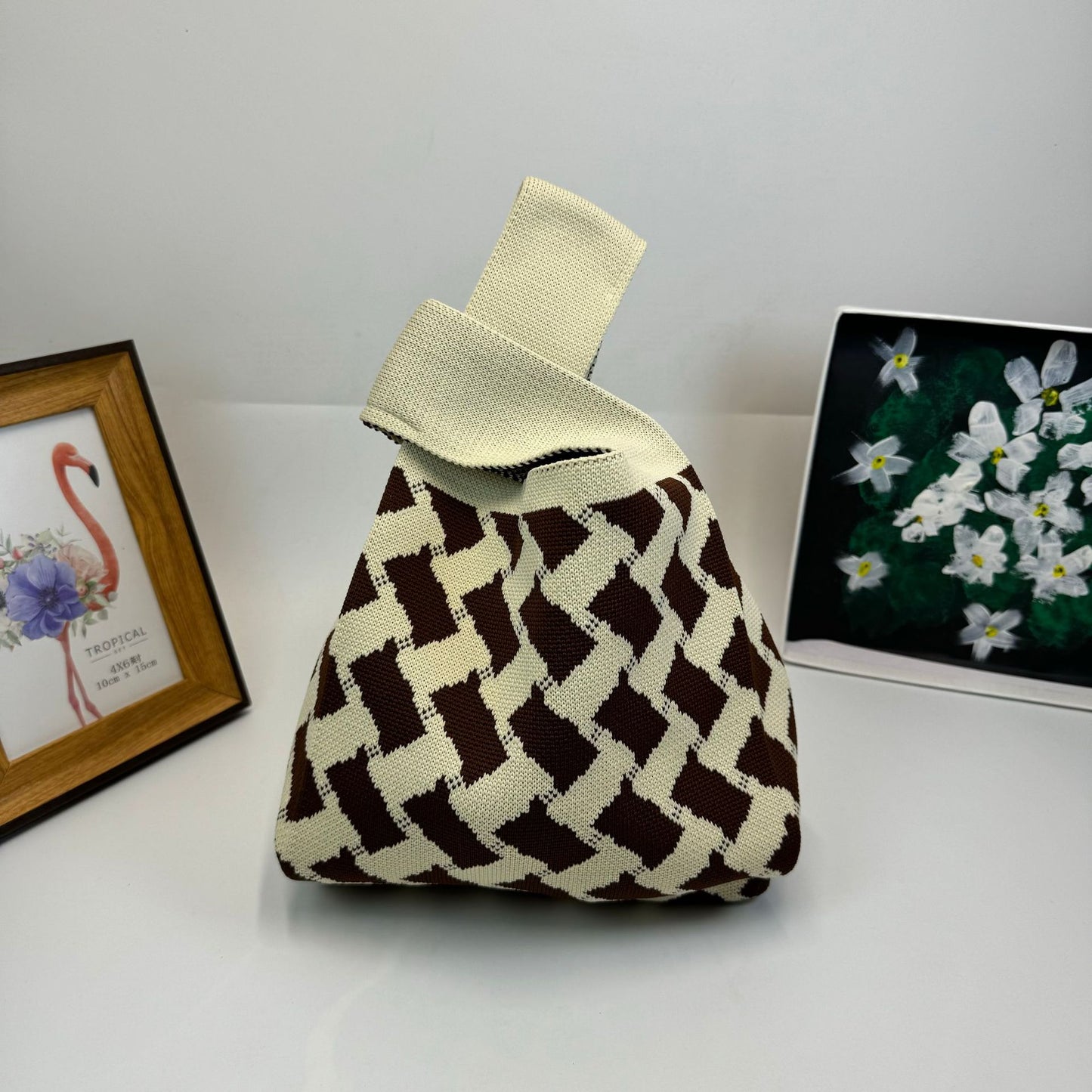 Women's Wool Version Hand Carrying Box Handbags