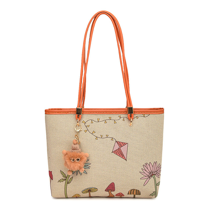 Women's Printed Fashionable Stylish Big Pocket Trendy Shoulder Bags